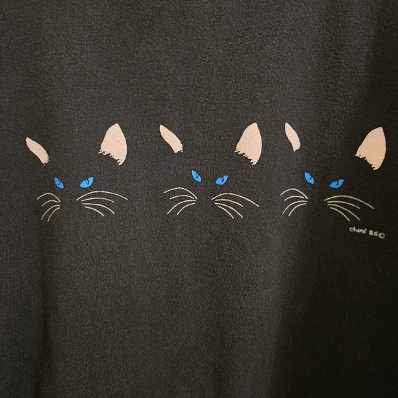 Vintage Black Cat Sweater - Picture 2 of 10